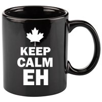 Keep Calm EH Funny Canadian  11oz C Handle Ceramic Mug