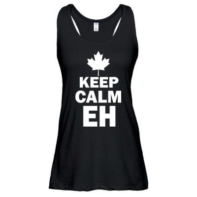 Keep Calm EH Funny Canadian  Ladies Essential Flowy Tank