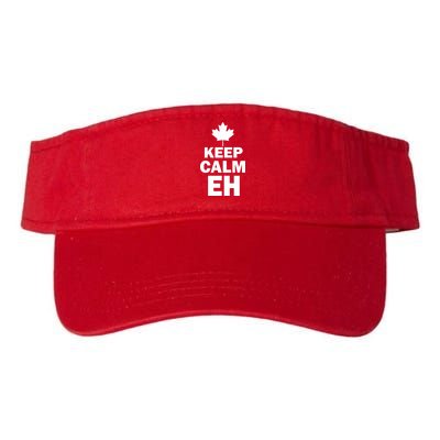 Keep Calm EH Funny Canadian  Valucap Bio-Washed Visor