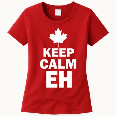 Keep Calm EH Funny Canadian  Womens T-Shirt