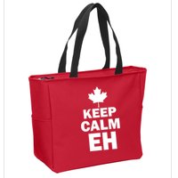 Keep Calm EH Funny Canadian  Zip Tote Bag