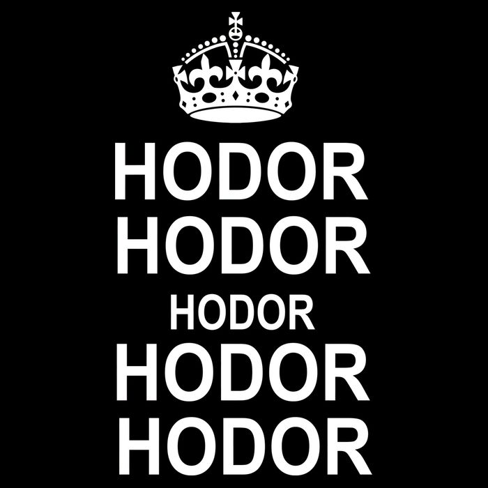 Keep Calm Hodor Baby Bodysuit
