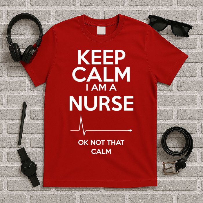 Keep Calm I Am A Nurse Pk Not That Calm T-Shirt