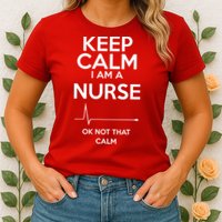 Keep Calm I Am A Nurse Pk Not That Calm Womens T-Shirt