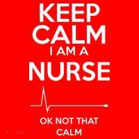 Keep Calm I Am A Nurse Pk Not That Calm Women's V-Neck T-Shirt