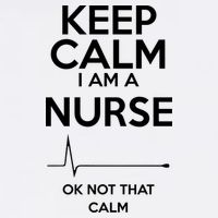 Keep Calm I Am A Nurse Pk Not That Calm Garment-Dyed Sweatshirt