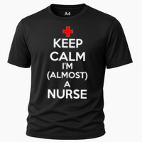 Keep Calm I'm Almost A Nurse Cooling Performance Crew T-Shirt