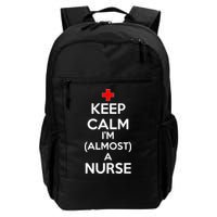 Keep Calm I'm Almost A Nurse Backpack
