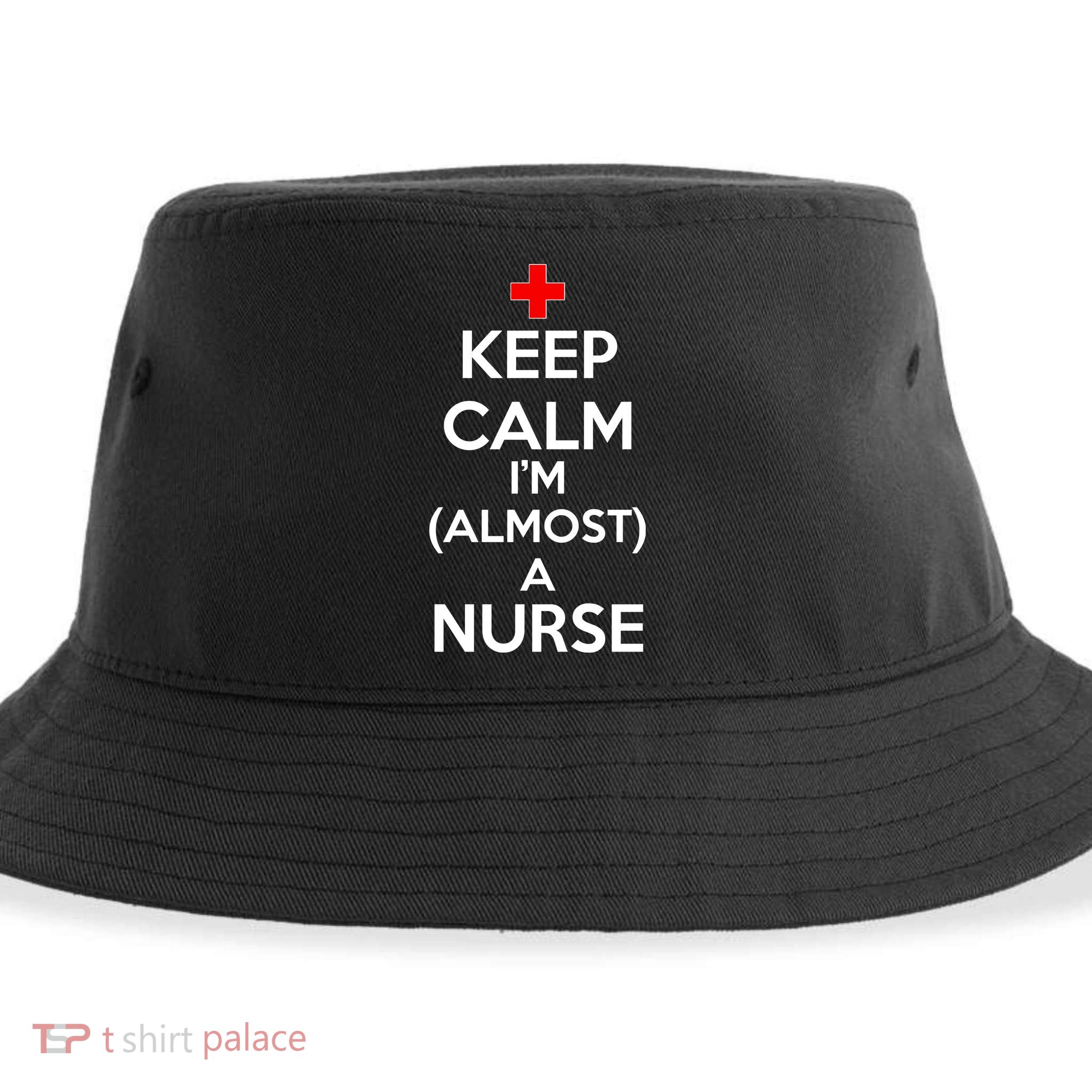 Keep Calm I'm Almost A Nurse Sustainable Bucket Hat