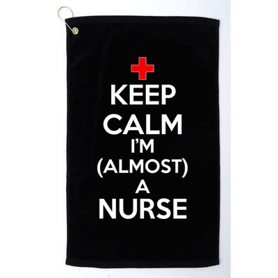 Keep Calm I'm Almost A Nurse Golf Towel