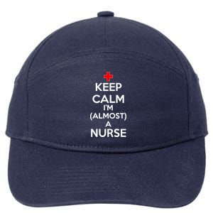 Keep Calm I'm Almost A Nurse 7-Panel Snapback Hat