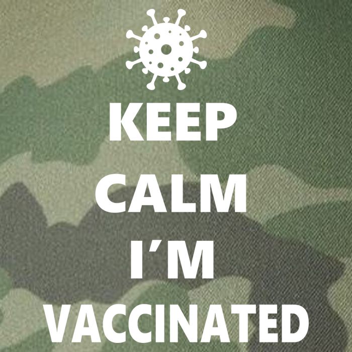 Keep Calm I'm Vaccinated Legacy Tie Dye Trucker Hat