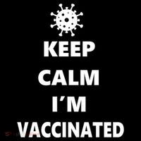 Keep Calm I'm Vaccinated Button