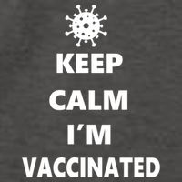 Keep Calm I'm Vaccinated Vector Backpack