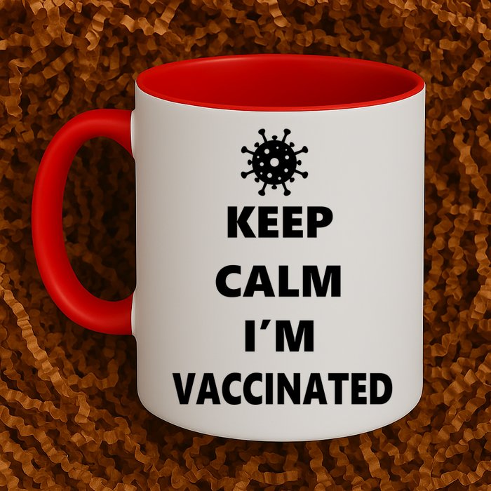 Keep Calm I'm Vaccinated Mug