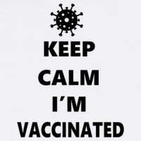 Keep Calm I'm Vaccinated Garment-Dyed Sweatshirt