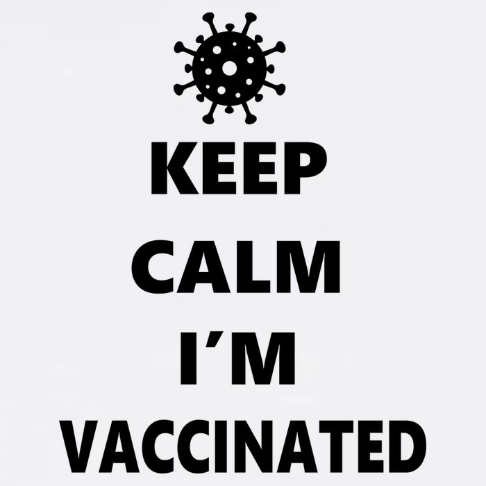 Keep Calm I'm Vaccinated Garment-Dyed Sweatshirt