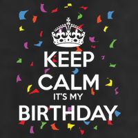 Keep Calm It s My Birthday Golf Towel