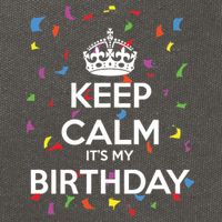 Keep Calm It s My Birthday Cotton Canvas Backpack