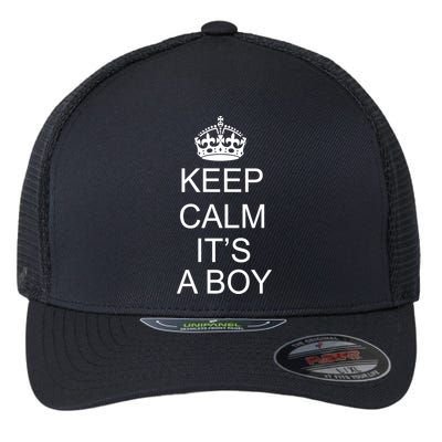 Keep Calm It's A Boy Flexfit Unipanel Trucker Cap