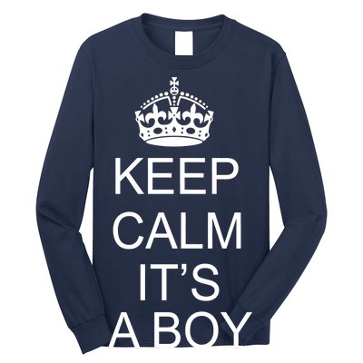 Keep Calm It's A Boy Long Sleeve Shirt