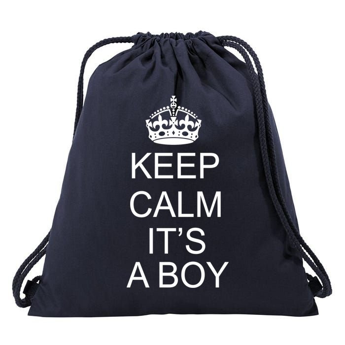Keep Calm It's A Boy Drawstring Bag