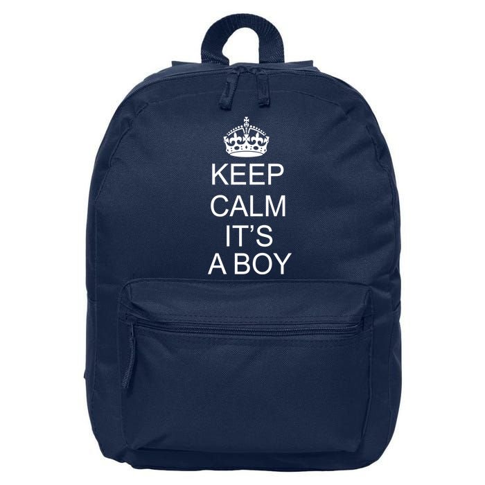 Keep Calm It's A Boy 16 in Basic Backpack