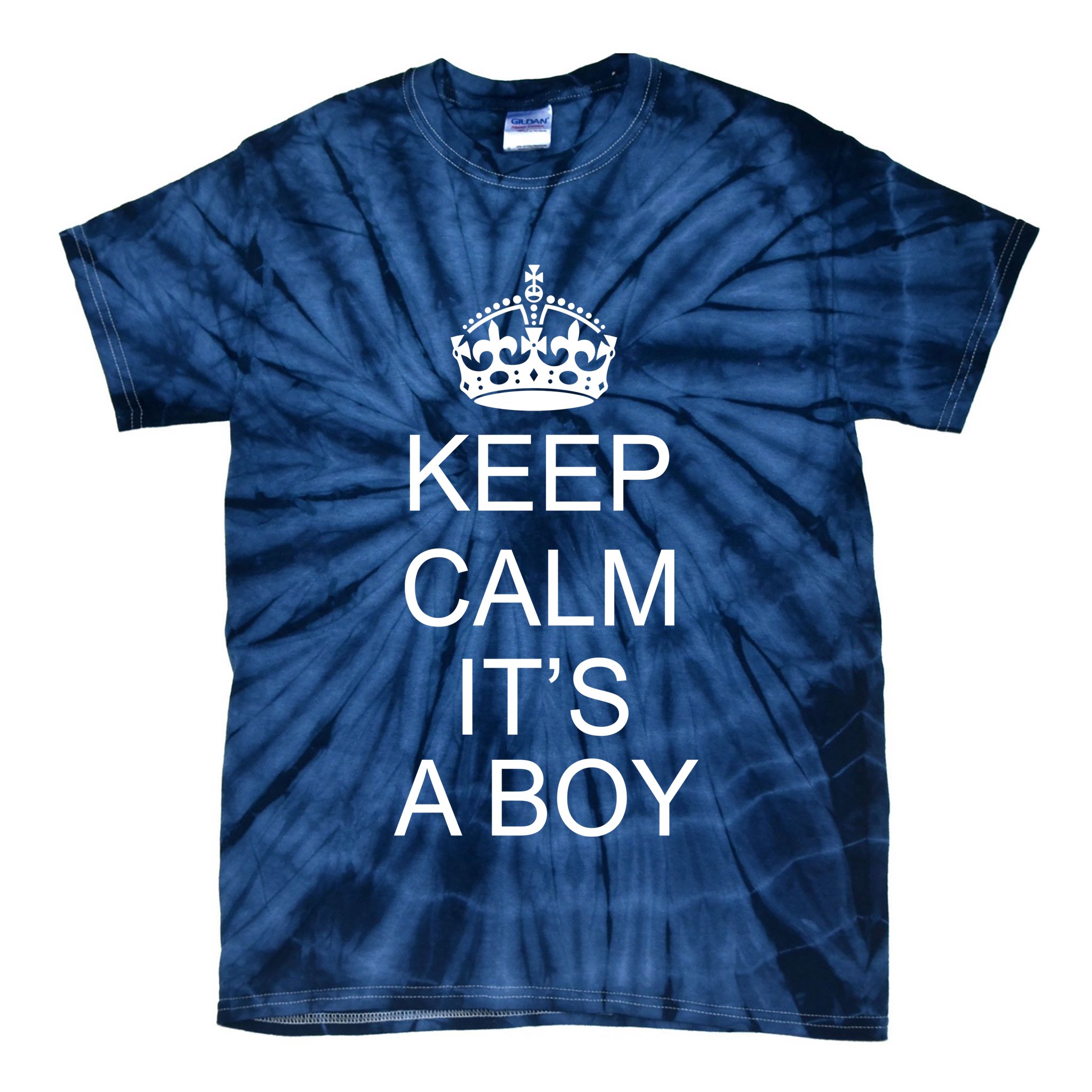 Keep Calm It's A Boy Tie-Dye T-Shirt