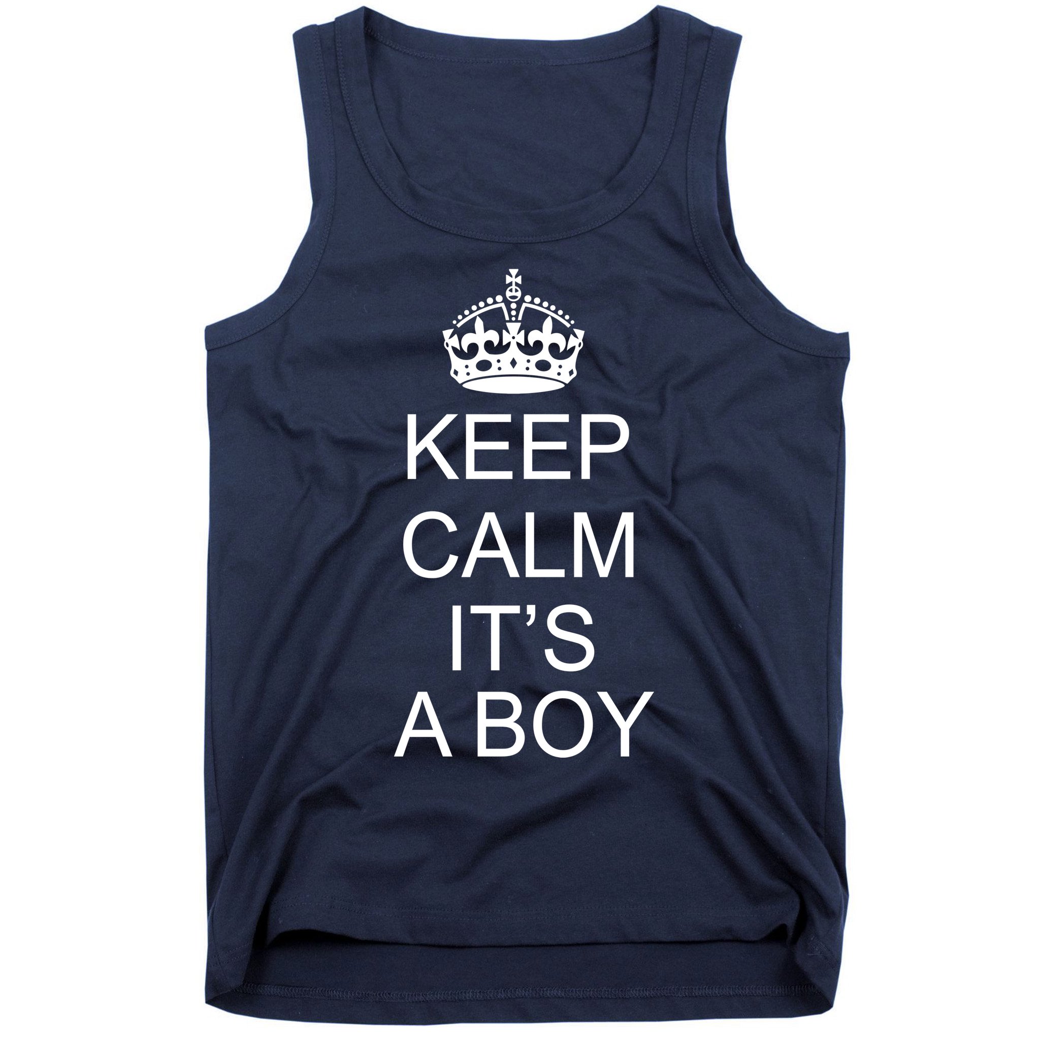 Keep Calm It's A Boy Tank Top