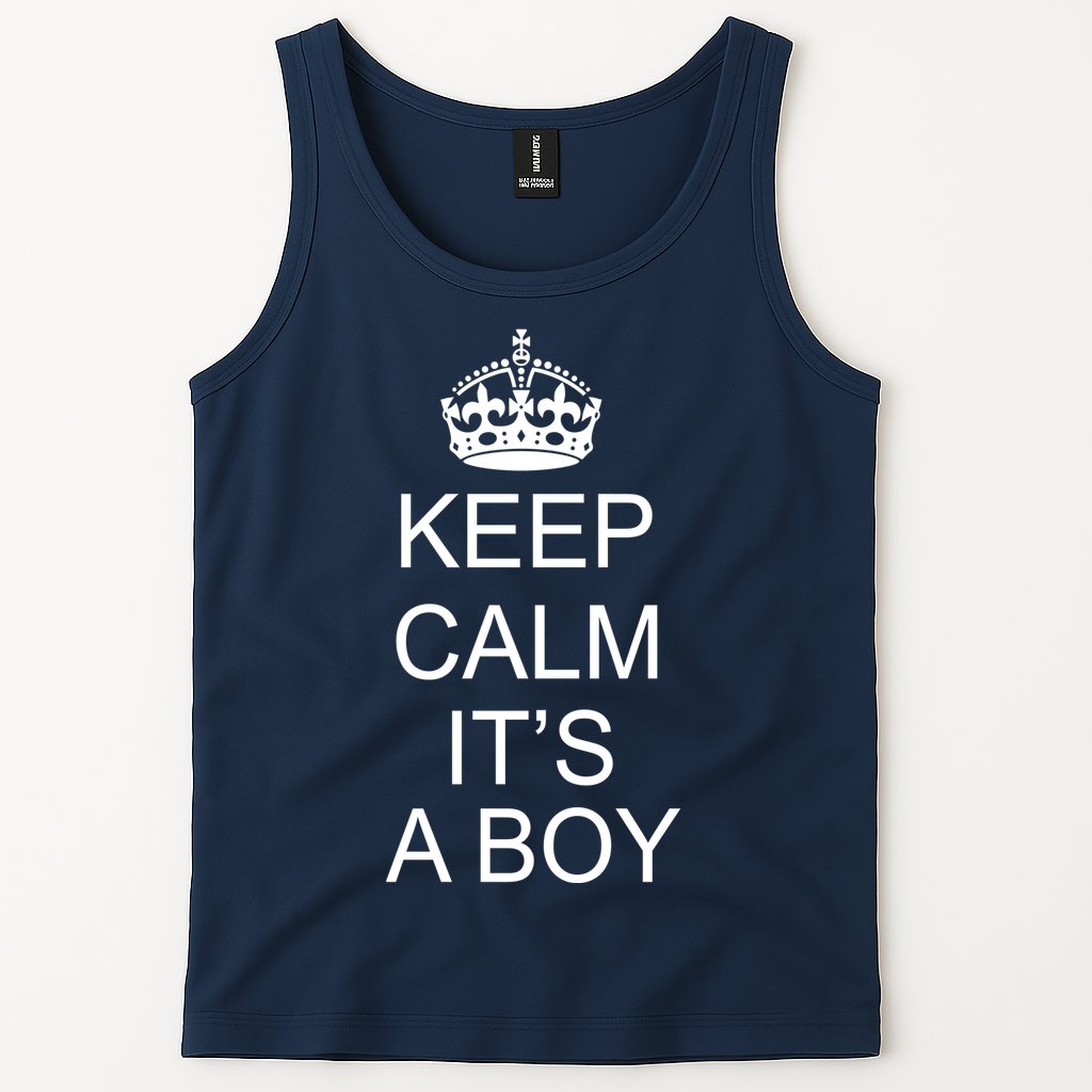 Keep Calm It's A Boy Tank Top