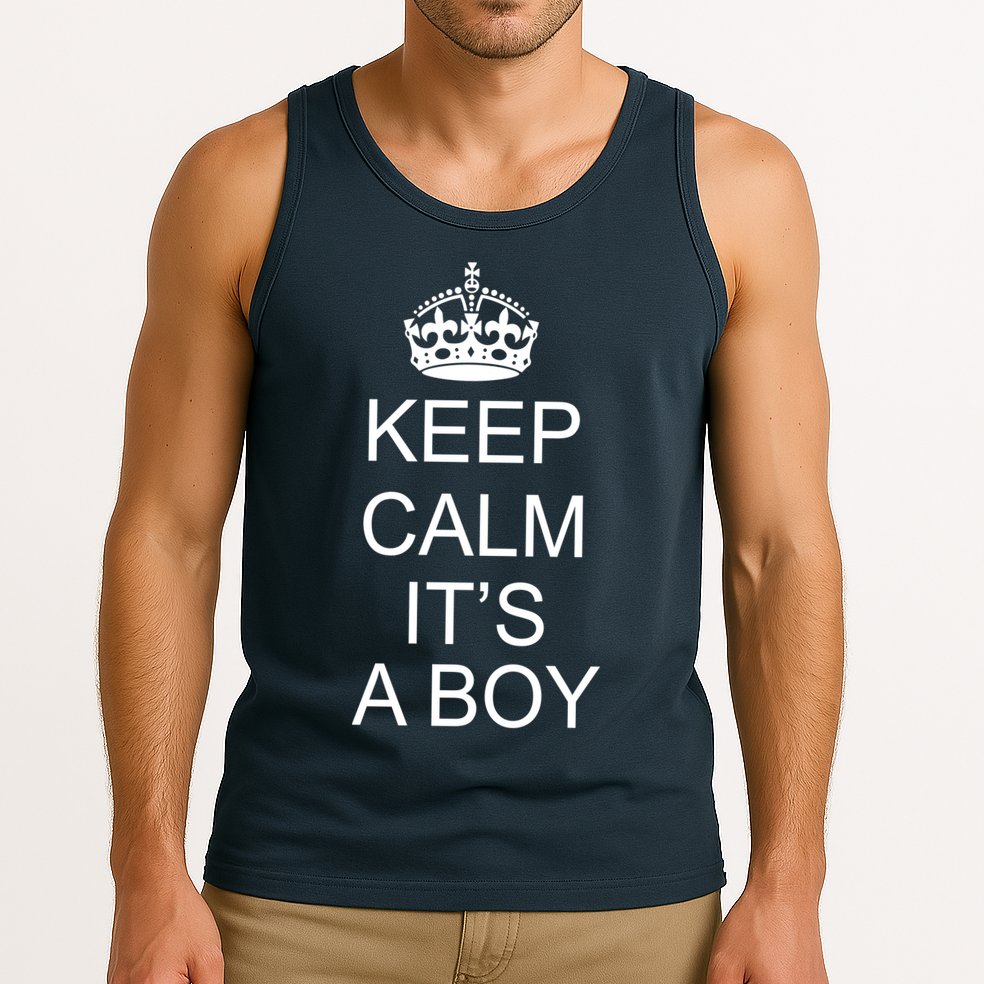 Keep Calm It's A Boy Tank Top
