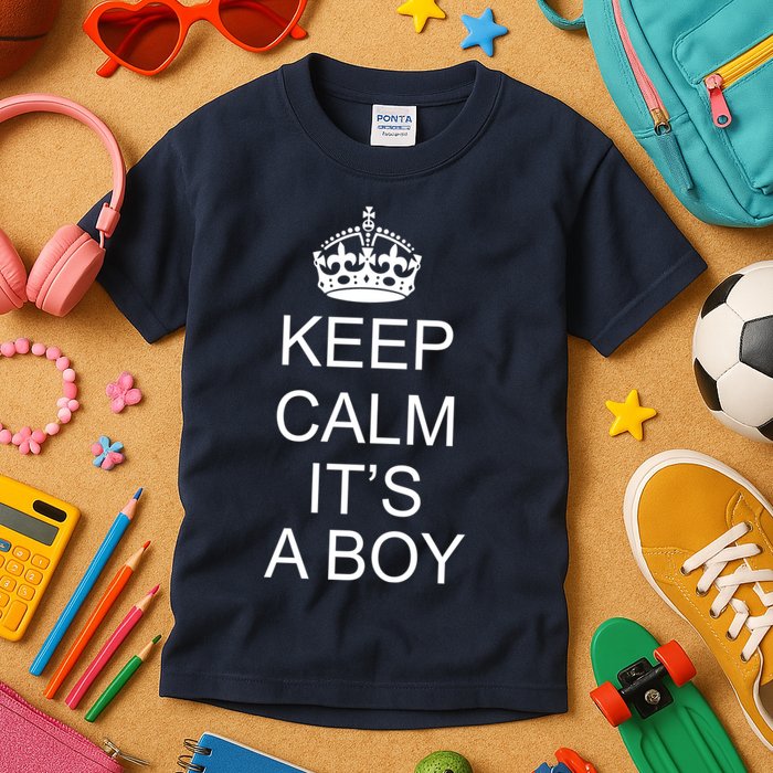 Keep Calm It's A Boy Kids T-Shirt