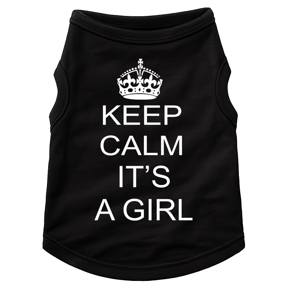 Keep Calm It's A Girl Doggie Tank