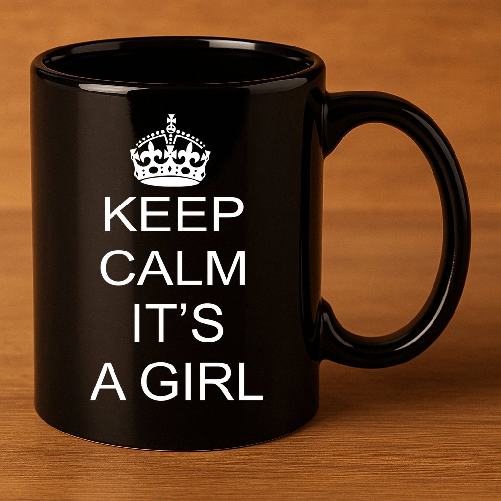 Keep Calm It's A Girl 11oz C Handle Ceramic Mug