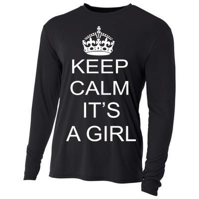 Keep Calm It's A Girl Cooling Performance Long Sleeve Crew