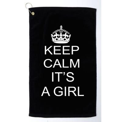 Keep Calm It's A Girl Golf Towel