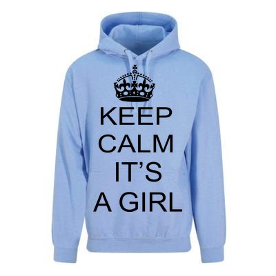 Keep Calm It's A Girl Unisex Surf Hoodie