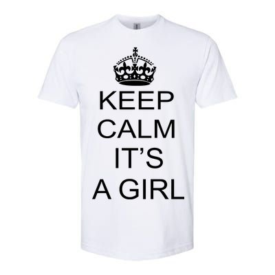 Keep Calm It's A Girl Softstyle® CVC T-Shirt