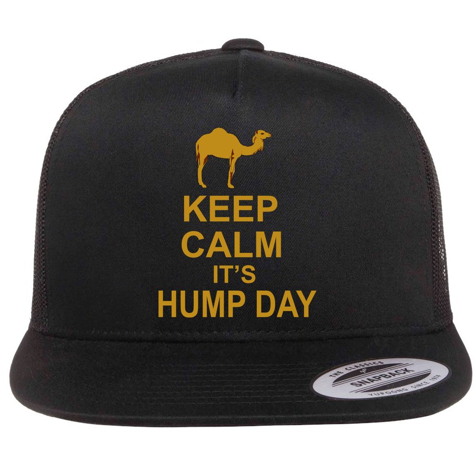 Keep calm, it's hump day Flat Bill Trucker Hat