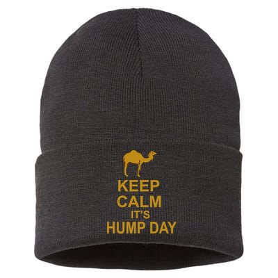 Keep calm, it's hump day Sustainable Knit Beanie