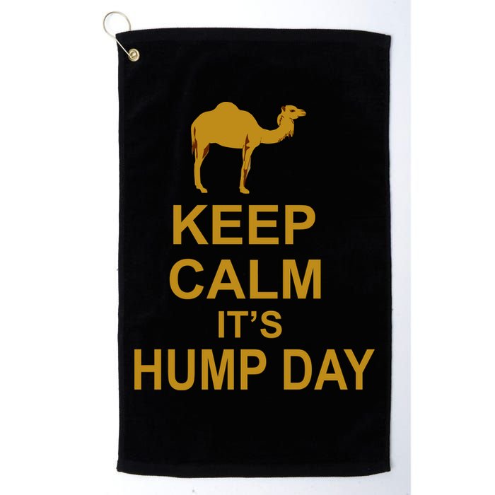 Keep calm, it's hump day Golf Towel