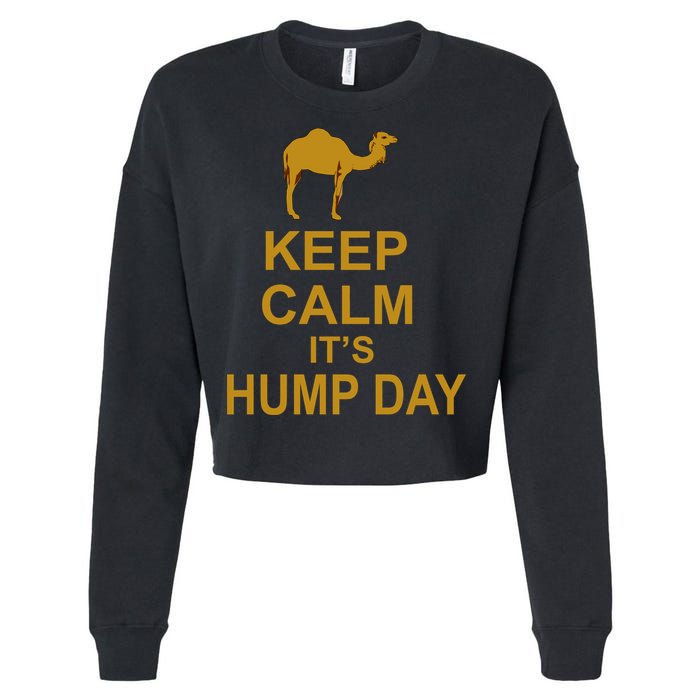 Keep calm, it's hump day Cropped Pullover Crew