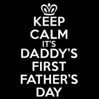 Keep Calm It's My Daddy's First Father's Day Flexfit Unipanel Trucker Cap