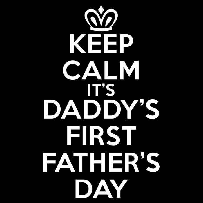 Keep Calm It's My Daddy's First Father's Day Flexfit Unipanel Trucker Cap