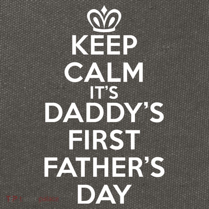 Keep Calm It's My Daddy's First Father's Day Cotton Canvas Backpack