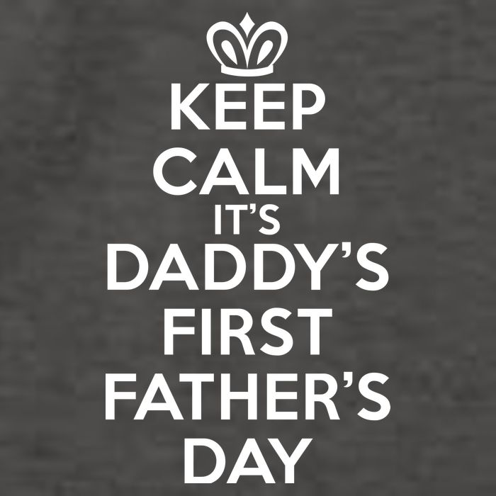 Keep Calm It's My Daddy's First Father's Day Vector Backpack