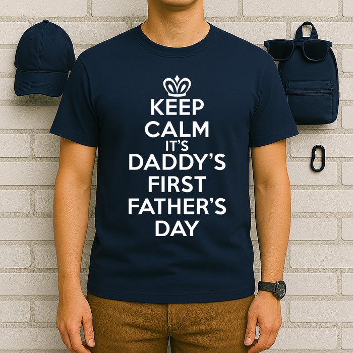 Keep Calm It's My Daddy's First Father's Day T-Shirt