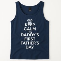 Keep Calm It's My Daddy's First Father's Day Tank Top