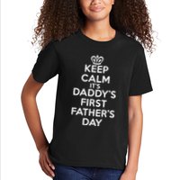 Keep Calm It's My Daddy's First Father's Day Kids T-Shirt