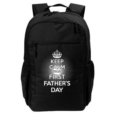 Keep Calm It's My First Father's Day Backpack